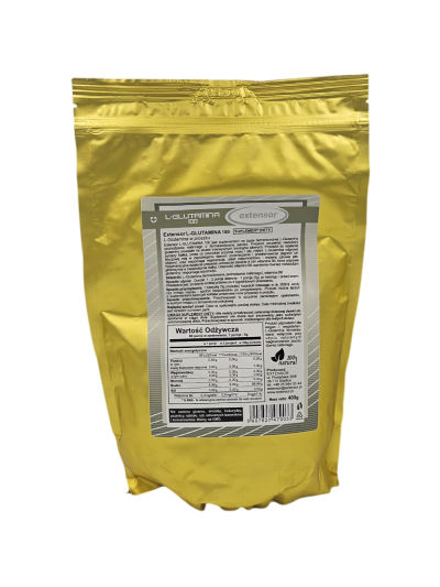 Skład EXTENSOR Glutamina 100 400 g w Pakuj ZDROWIE Gdańsk Wrzeszcz