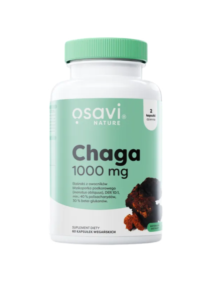 OSAVI Chaga 1000mg 60 vcaps w Pakuj ZDROWIE Gdańsk Wrzeszcz