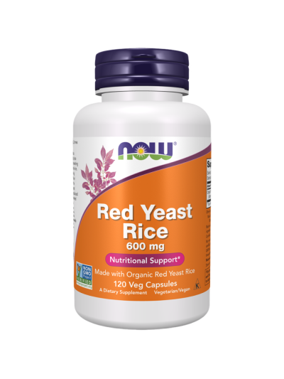 NOW FOODS Red Yeast Rice 600mg 120 vcaps w Pakuj ZDROWIE Gdańsk Wrzeszcz
