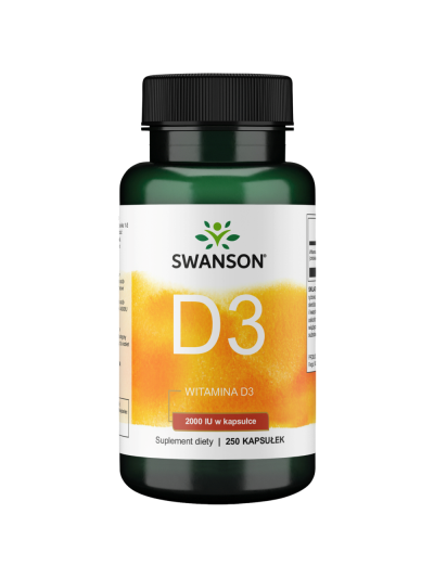 SWANSON Vitamin D3 2000IU 250 caps w Pakuj ZDROWIE Gdańsk Wrzeszcz