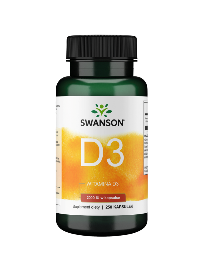 SWANSON Vitamin D3 2000IU 250 caps w Pakuj ZDROWIE Gdańsk Wrzeszcz