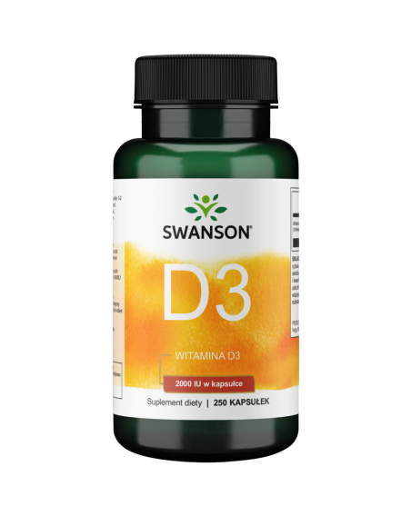 SWANSON Vitamin D3 2000IU 250 caps w Pakuj ZDROWIE Gdańsk Wrzeszcz