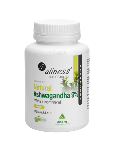 ALINESS Natural Ashwagandha 554mg 9% 100 vcaps w Pakuj ZDROWIE Gdańsk Wrzeszcz
