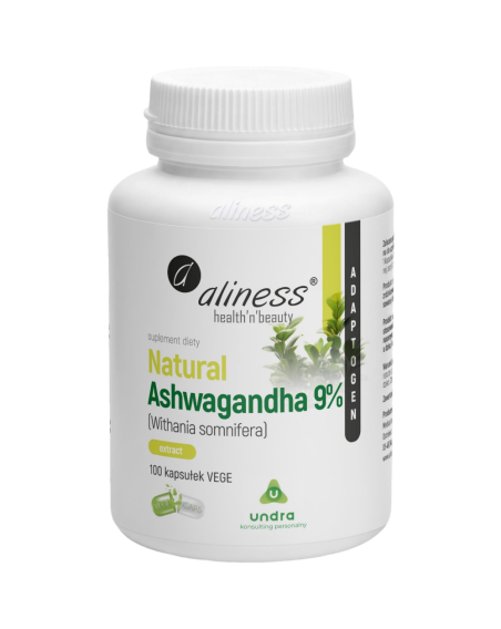 ALINESS Natural Ashwagandha 554mg 9% 100 vcaps w Pakuj ZDROWIE Gdańsk Wrzeszcz