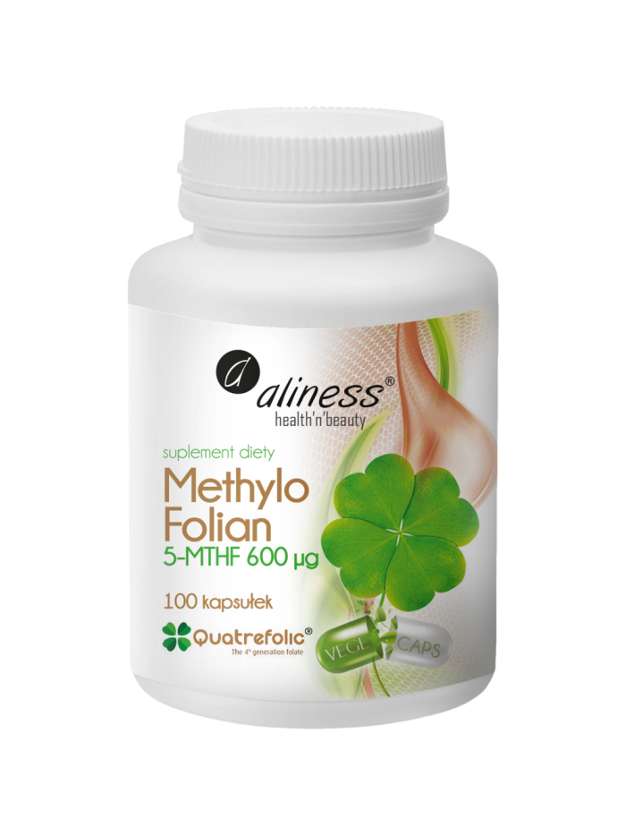 ALINESS Methylo Folian 5-MTHF 600mcg 100 vcaps w Pakuj ZDROWIE Gdańsk Wrzeszcz