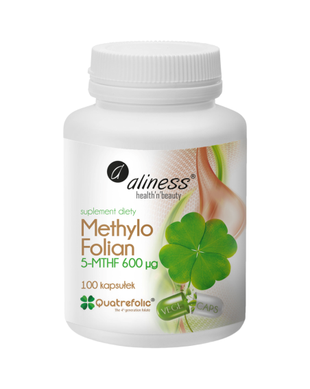 ALINESS Methylo Folian 5-MTHF 600mcg 100 vcaps w Pakuj ZDROWIE Gdańsk Wrzeszcz