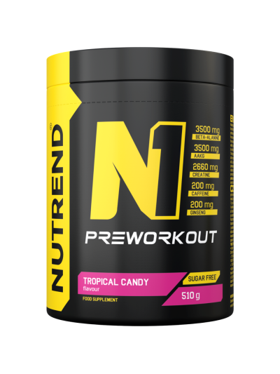 NUTREND N1 Preworkout 510 g cukierki tropikalne w Pakuj ZDROWIE Gdańsk Wrzeszcz