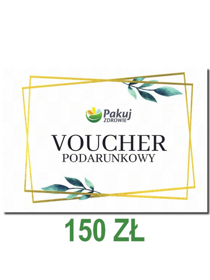 Voucher podarunkowy 150zł Pakuj ZDROWIE w sklepie z odżywkami i suplementami diety w Gdańsku Wrzeszcz!